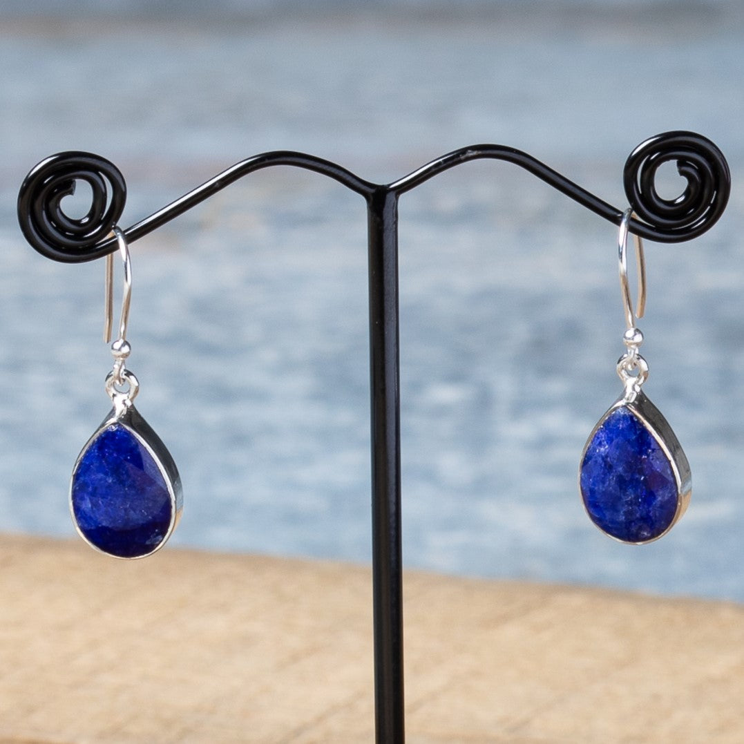 FacetCut Teardrop Earrings Spiral Jewelry & Artisery