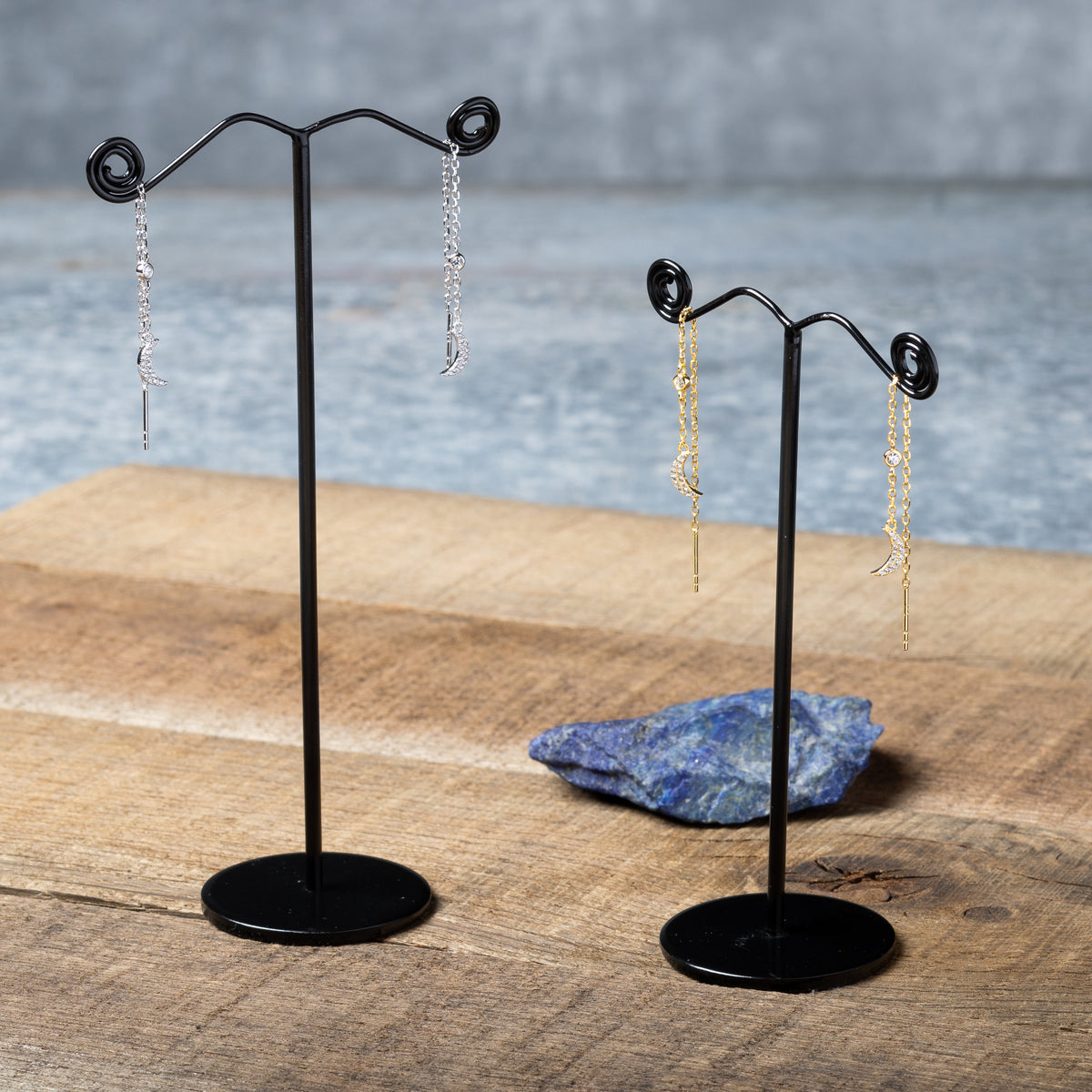 Crescent Moon Sparkle Threaders Spiral Jewelry & Artisery