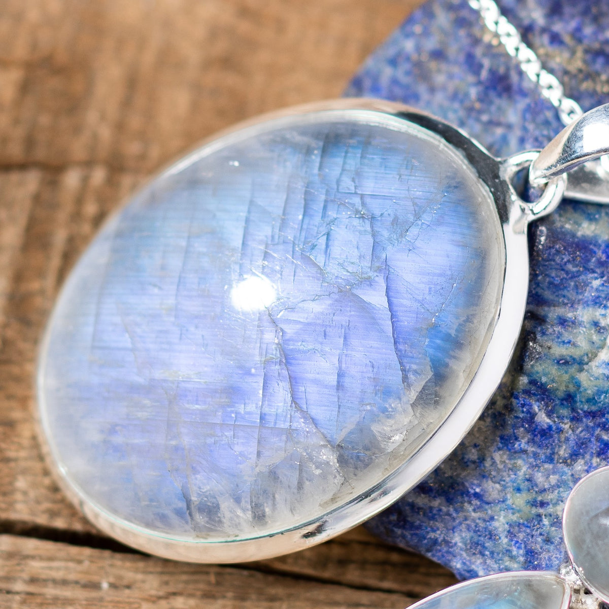 Moonstone Luminescence Necklace Spiral Jewelry & Artisery