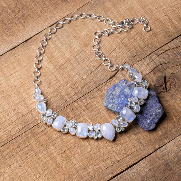 Moonstone + Topaz Beauty Necklace