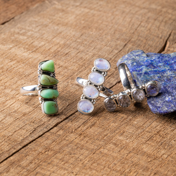Stacked 4-Stone Ring