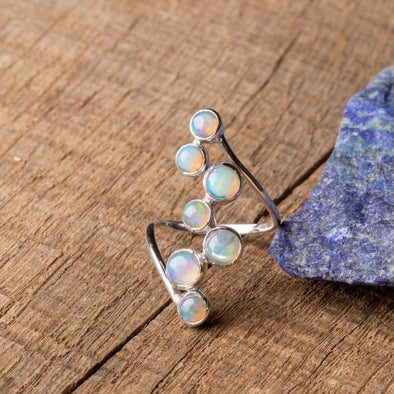 Semi-Precious Stone Cascade Ring