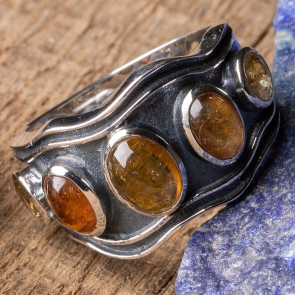 5-Stone Tourmaline Wave Ring
