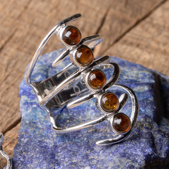Spiraled Tourmaline Wrap Ring