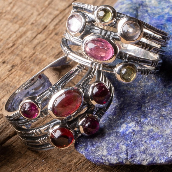 Textured Tourmaline Ring