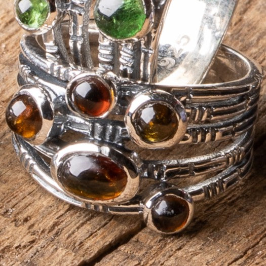 Textured Tourmaline Ring