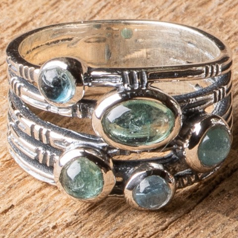 Textured Tourmaline Ring