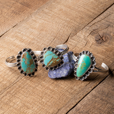 Bright Turquoise Navajo Cuff