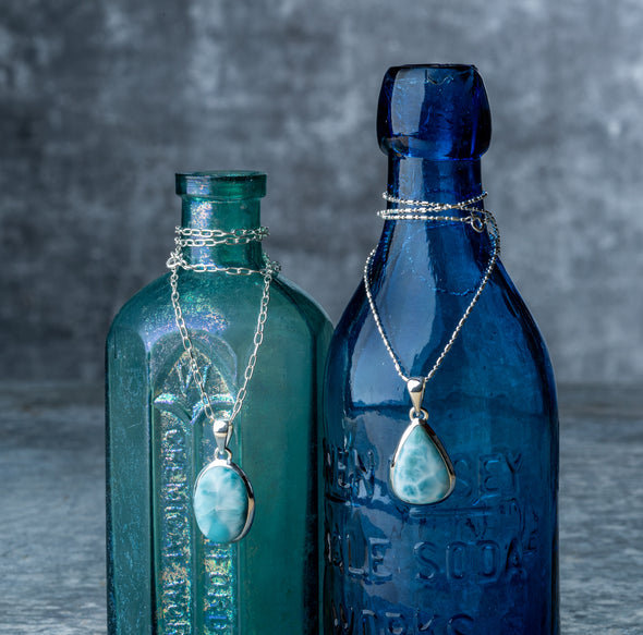 Tropical Blue Larimar Necklace