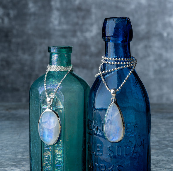 Luminous Moonstone Shimmer Necklace
