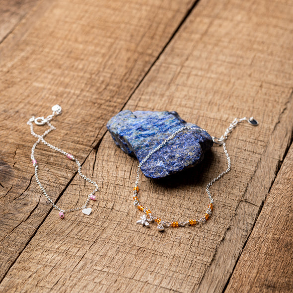 Sparkle + Color Anklets