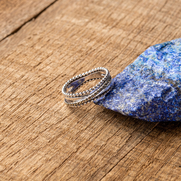 Marcasite Crossover Rings