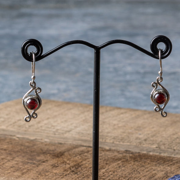 Swirly Stone Earrings
