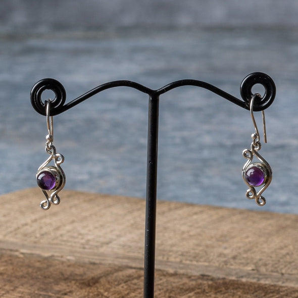 Swirly Stone Earrings