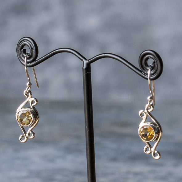 Swirly Stone Earrings