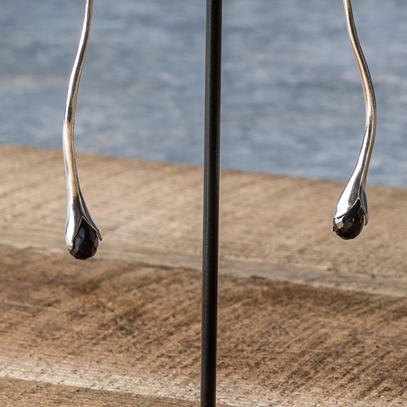 Undulating Stone Drop Earrings
