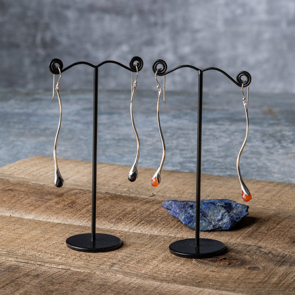 Undulating Stone Drop Earrings