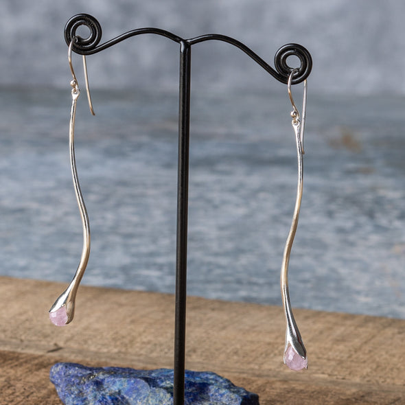 Undulating Stone Drop Earrings