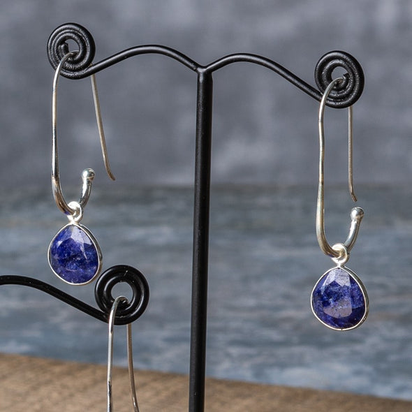 Looped Stone Teardrop Earrings