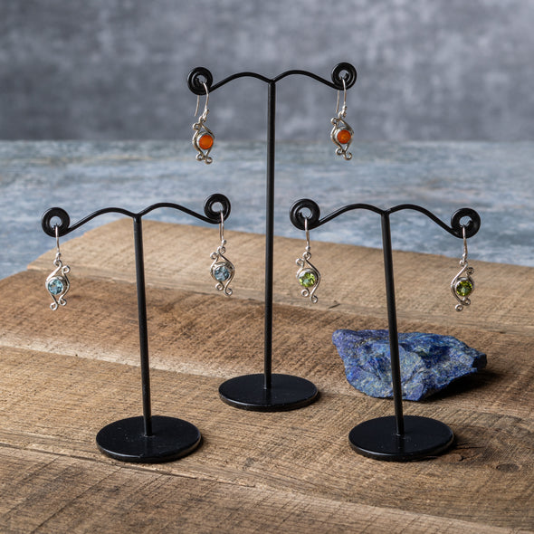 Swirly Stone Earrings