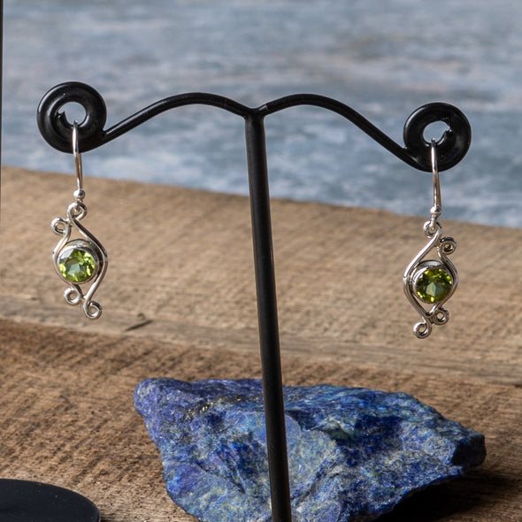 Swirly Stone Earrings