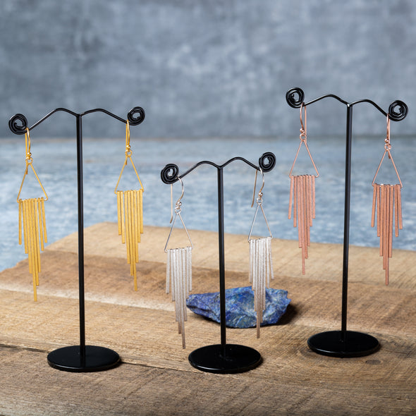 Graduated Bar Statement Earrings