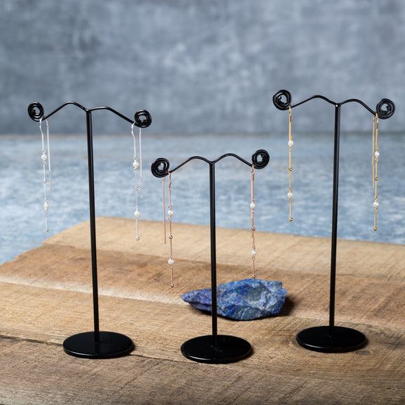 Double Pearl Drop Delicate Threaders