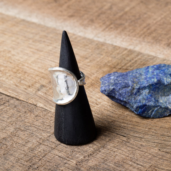 Rustic Hammered Wrap Ring
