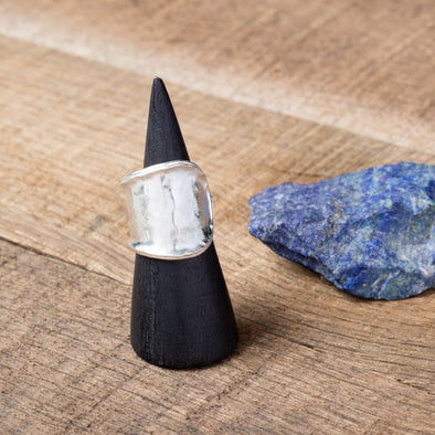 Rustic Hammered Wrap Ring