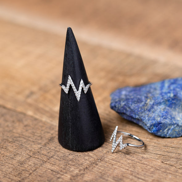 Zig Zag Sparkle Rings