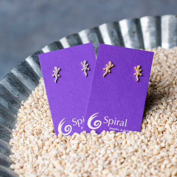 Sparkly Gecko Studs
