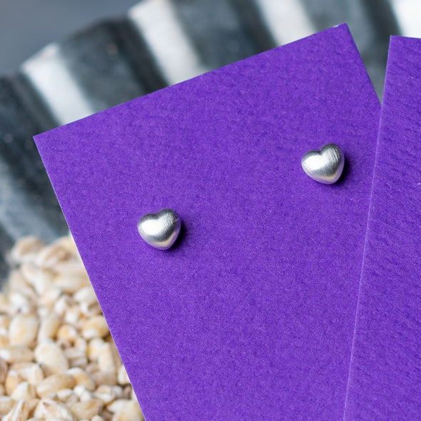 Tiny Silver Stud Earrings