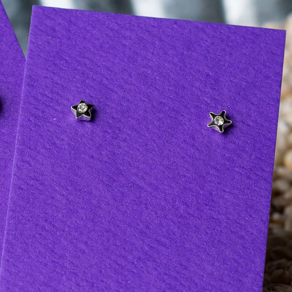 Tiny Silver Stud Earrings