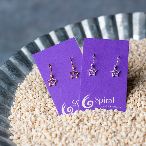 Open Star Earrings
