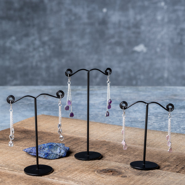 Delicate 3-Drop Earrings