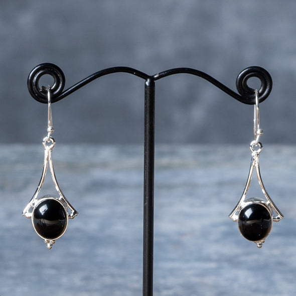 Stylized Stone Drop Earrings