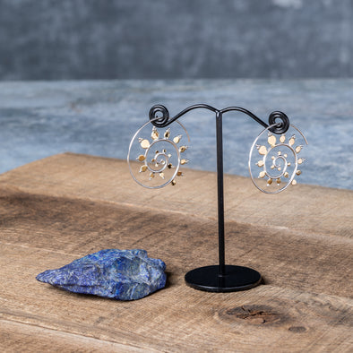 Spiral Burst Earrings