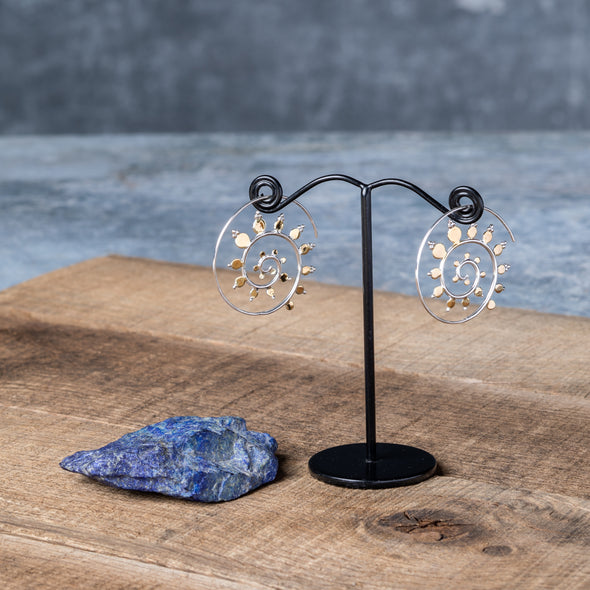 Spiral Burst Earrings
