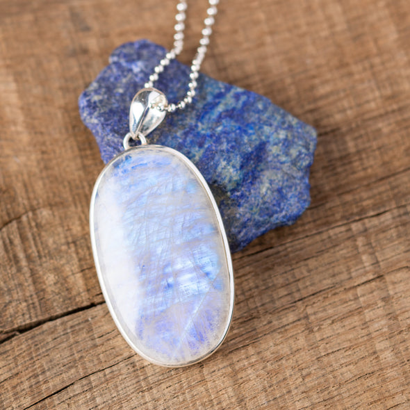 Luminous Moonstone Shimmer Necklace