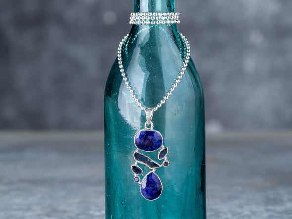Sapphire + Iolite Multi-Stone Showstopper Necklace