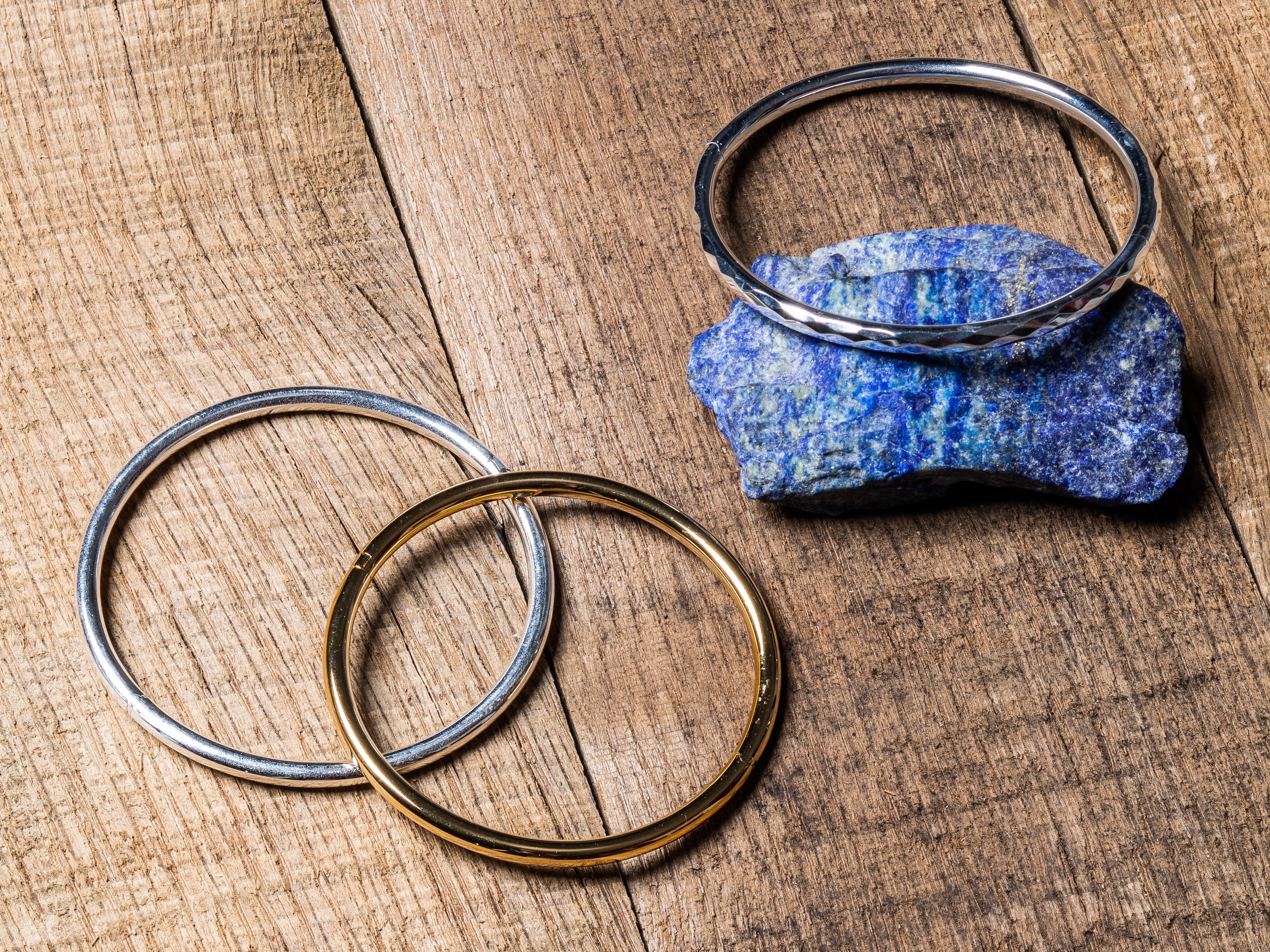 Silver online gold bangles
