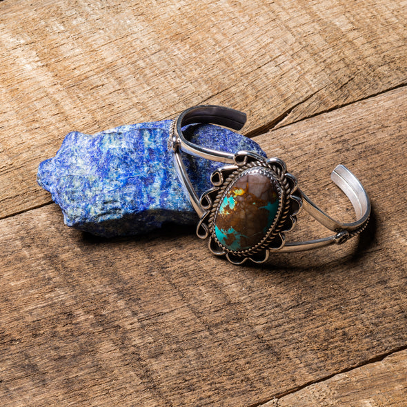 Earthy Turquoise Navajo Cuff