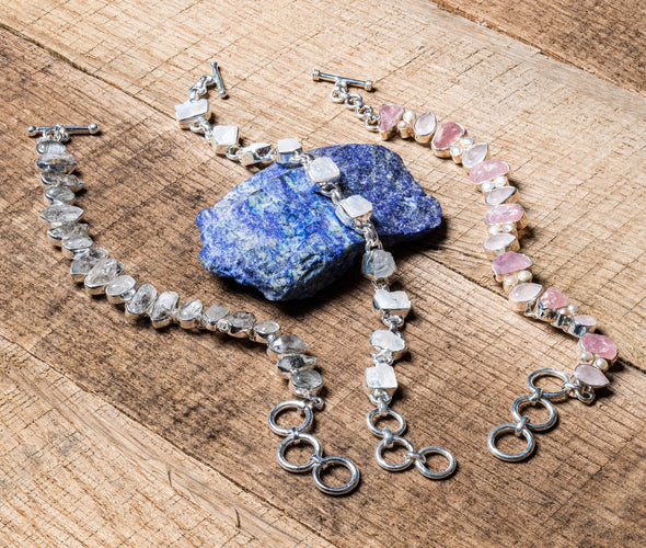 Raw Stones Link Bracelets