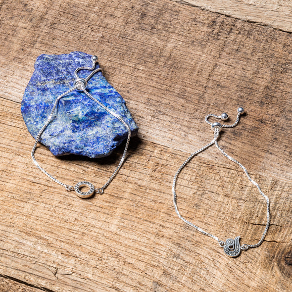 Delicate Marcasite Adjustable Chain Bracelets