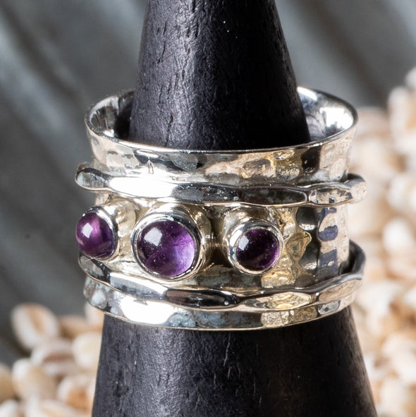 3-Stone Spinner Ring