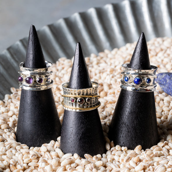 3-Stone Spinner Ring