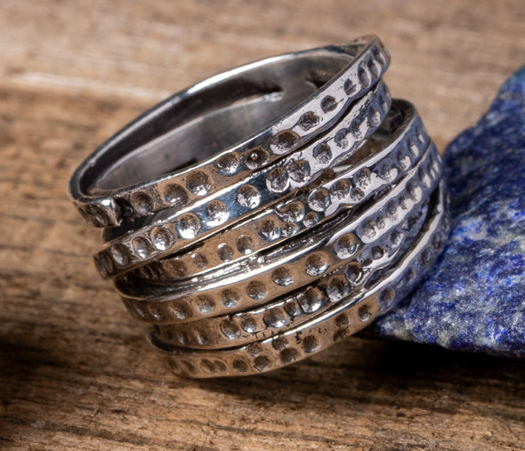 Woven + Banded Metals Rings
