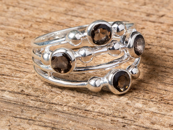 Stones + Spheres Wedge Ring