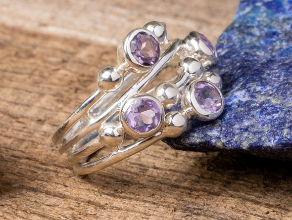 Stones + Spheres Wedge Ring