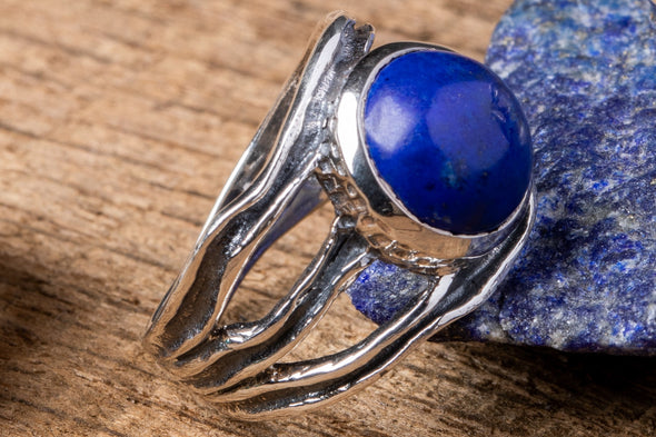 Stylized Branch Stone Ring